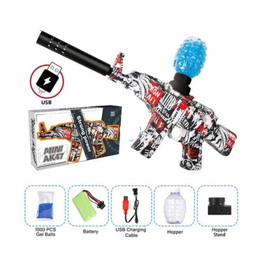 Automatic Mini AK47 Gel Blaster Gun Toys With Light Effect